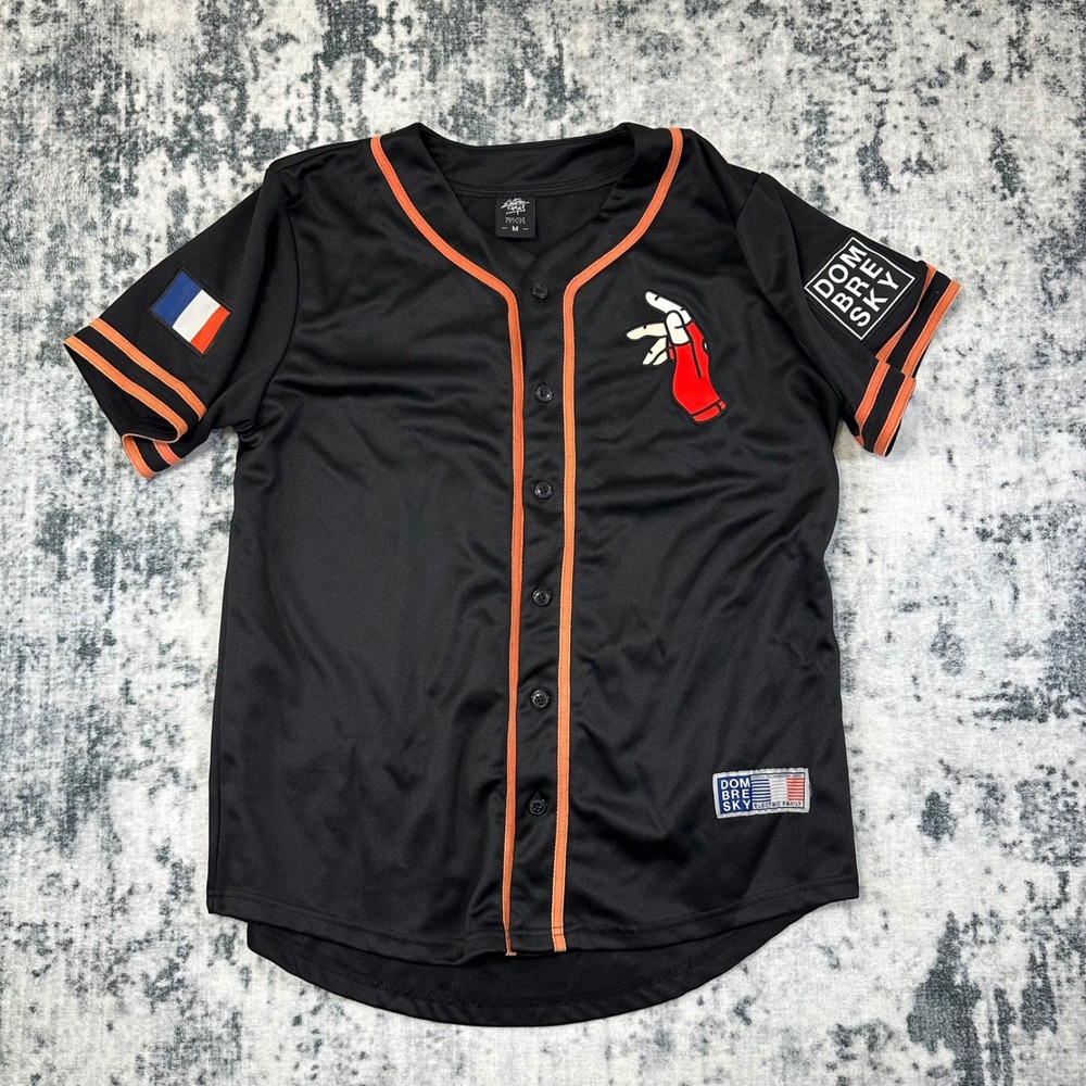 Electric Family Dombresky Baseball Jersey Mens M House Music Keeps You Young
